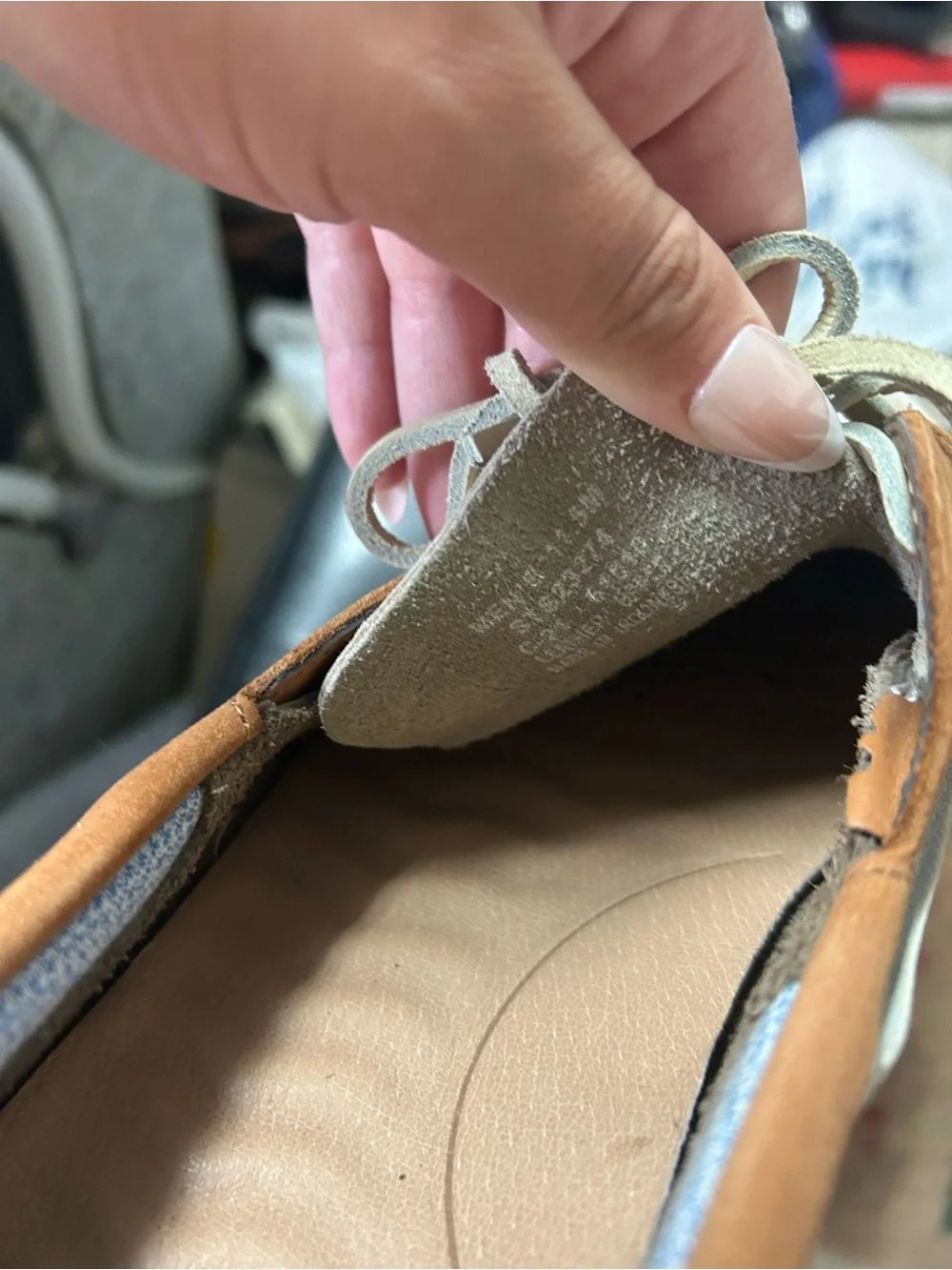 Sperry Men's Two-Tone Beige & Tan Suede Boat Shoes